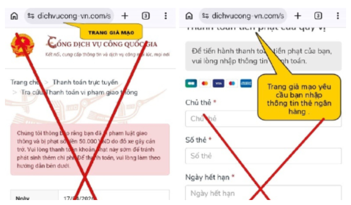 Cảnh báo chiêu lừa 