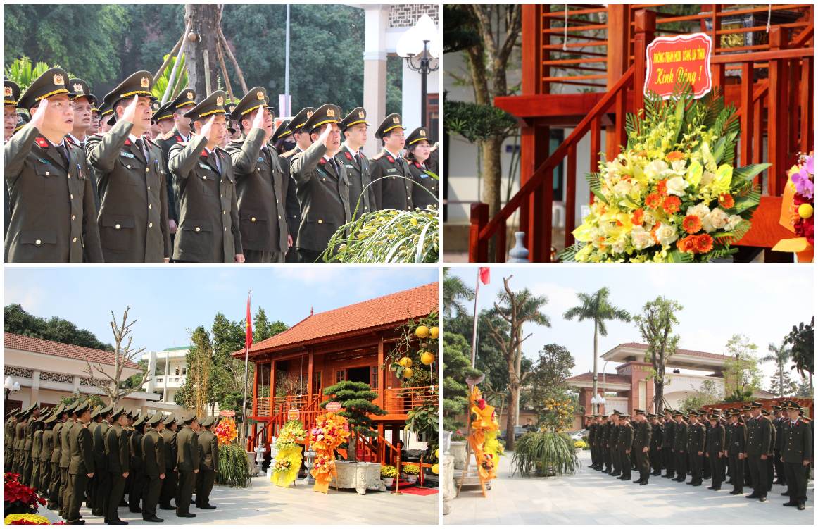 Lãnh đạo, CBCS Phòng Tham mưu Công an Nghệ An dâng hoa, dâng hương tưởng nhớ Chủ tịch Hồ Chí Minh 