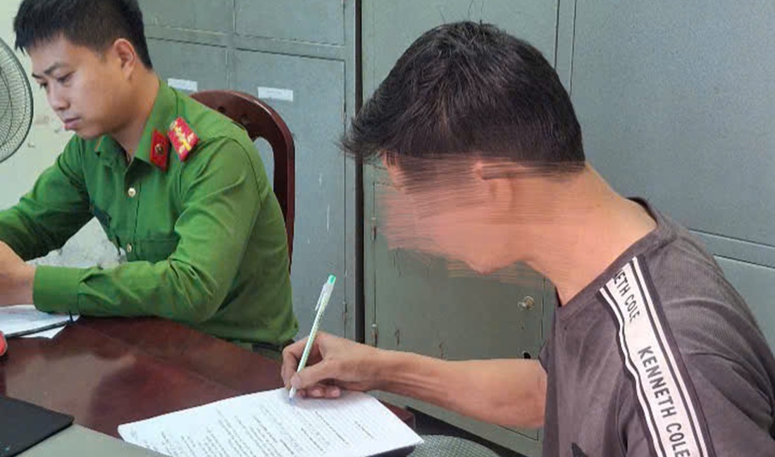 Công an xã Lam Thành điểm danh, kiểm diện người chấp hành án hình sự tại cộng đồng