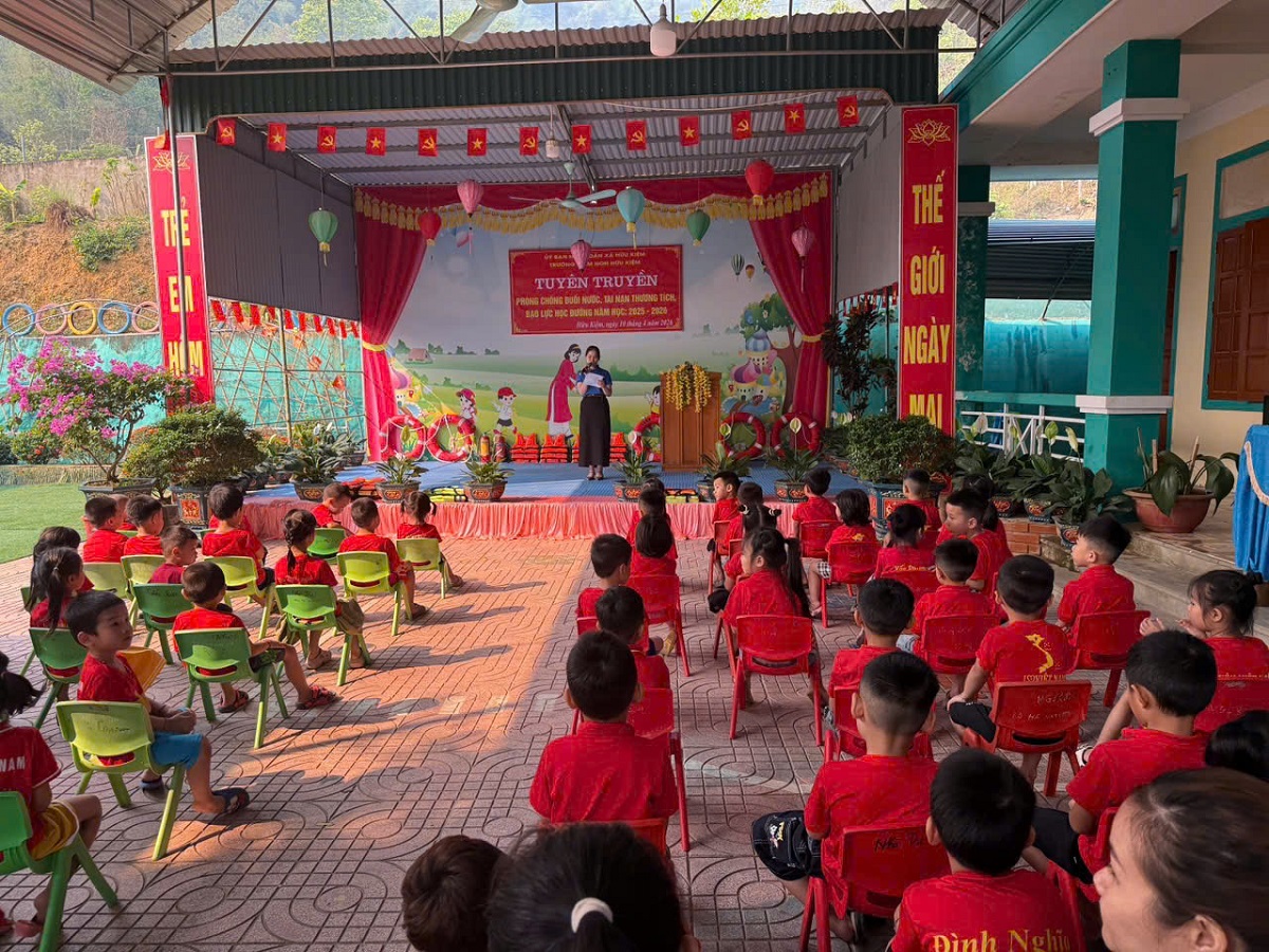 Chương trình được tổ chức tại Trường Mầm non Hữu Kiệm