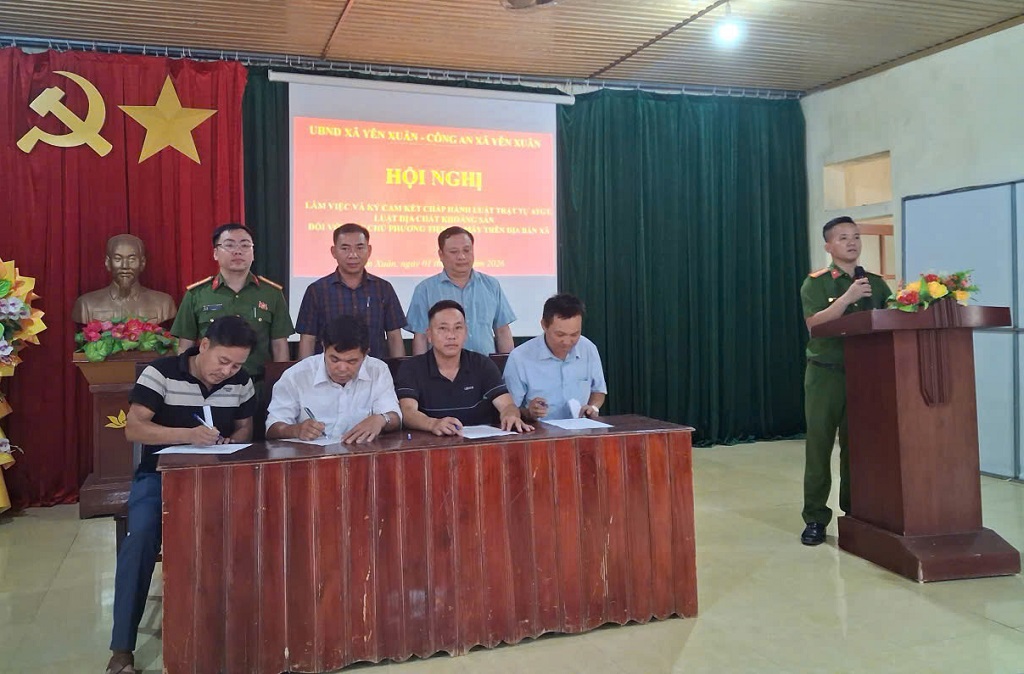 Tổ chức ký cam kết giữa các lực lượng