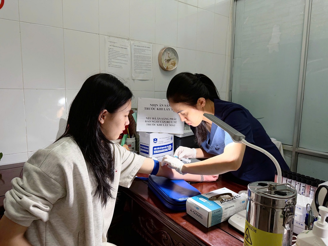 Nội dung khám sức khỏe được thực hiện đầy đủ theo quy định của Bộ Công an