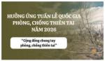 Ban hành kế hoạch tổ chức các hoạt động hưởng ứng Tuần lễ Quốc gia phòng, chống thiên tai năm 2026 trong lực lượng Công an Nghệ An