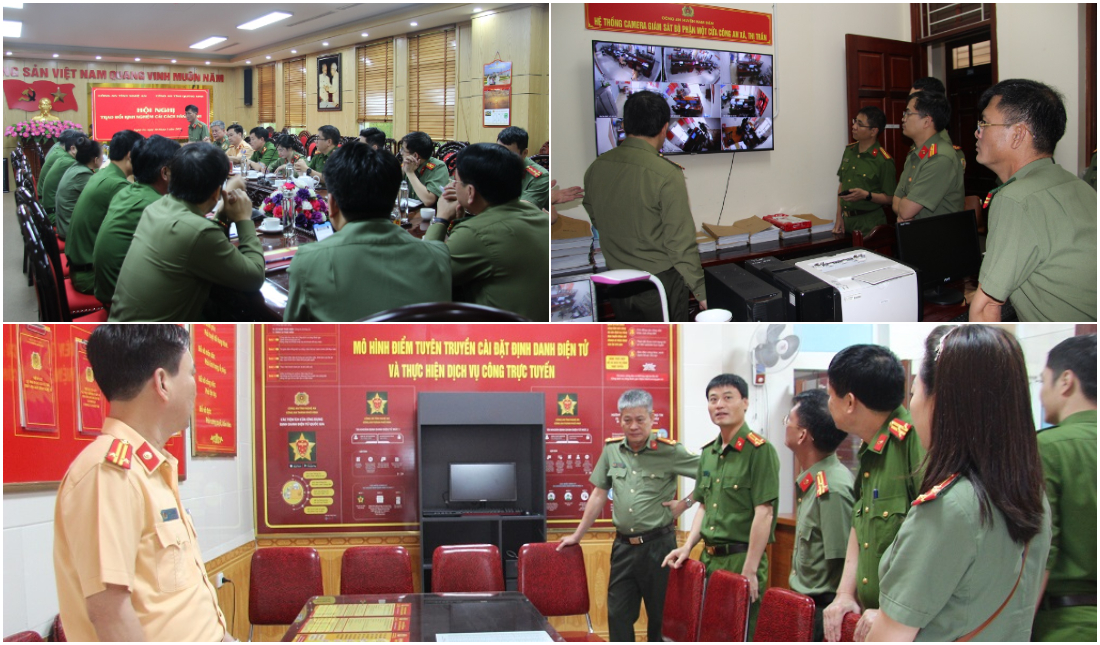 Công an tỉnh Quảng Ninh trao đổi, học tập kinh nghiệm về công tác cải cách hành chính tại Công an tỉnh Nghệ An