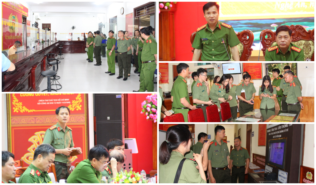 Công an tỉnh Thái Bình trao đổi, học tập kinh nghiệm tại Công an tỉnh Nghệ An