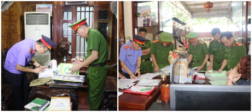Cơ quan chức năng khám xét nơi làm việc của Nguyễn Thị Hoan