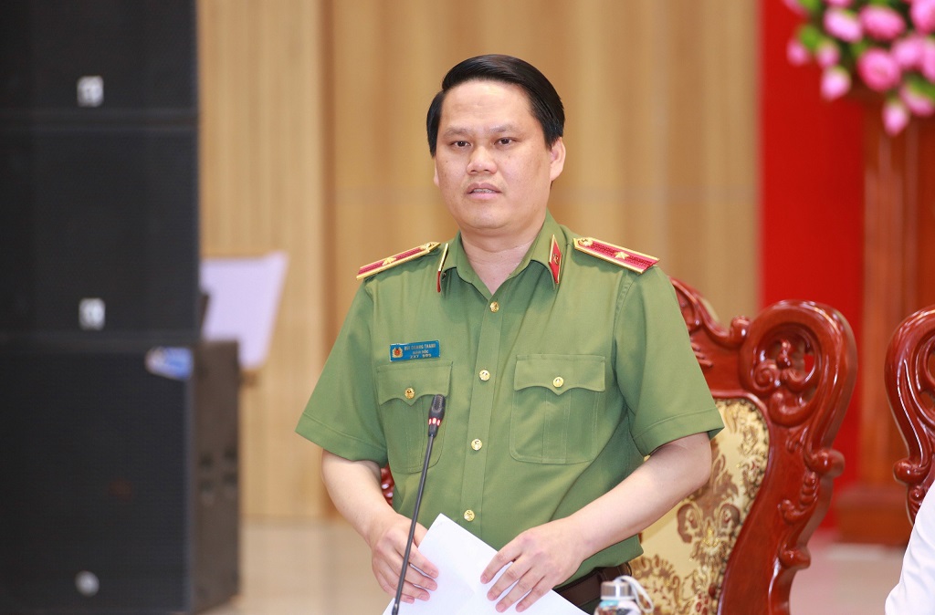  Đồng chí Thiếu tướng Bùi Quang Thanh phát biểu khai mạc Hội thảo