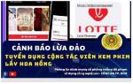 Cảnh báo thủ đoạn giả mạo nhân viên rạp phim tuyển cộng tác viên online