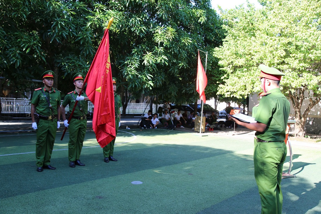 Phần thi nghi lễ Công an nhân dân