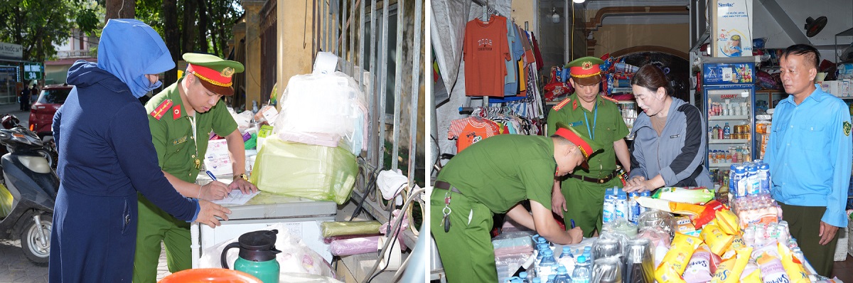 Tổ chức cho các cá nhân, hộ kinh doanh ký cam kết không vi phạm, tái phạm việc lấn chiếm lòng, lề đường, vỉa hè