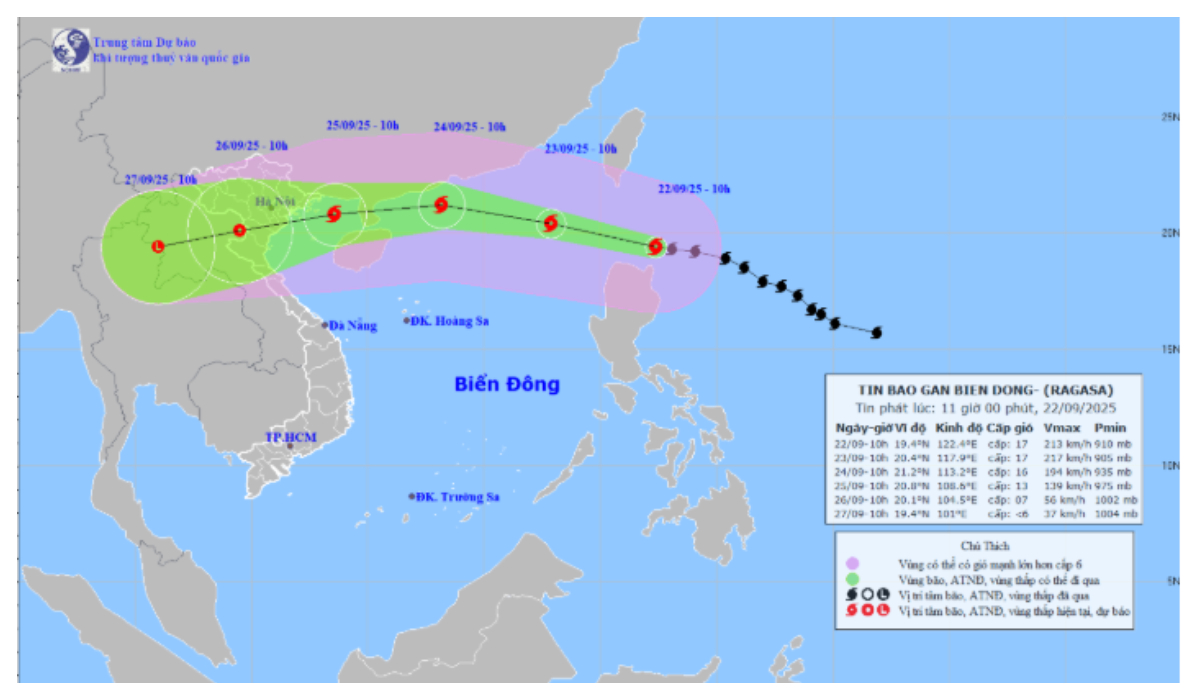Thủ tướng Chính phủ yêu cầu chủ động ứng phó với siêu bão Ragasa từ sớm, từ xa, biện pháp ứng phó ở mức cao nhất