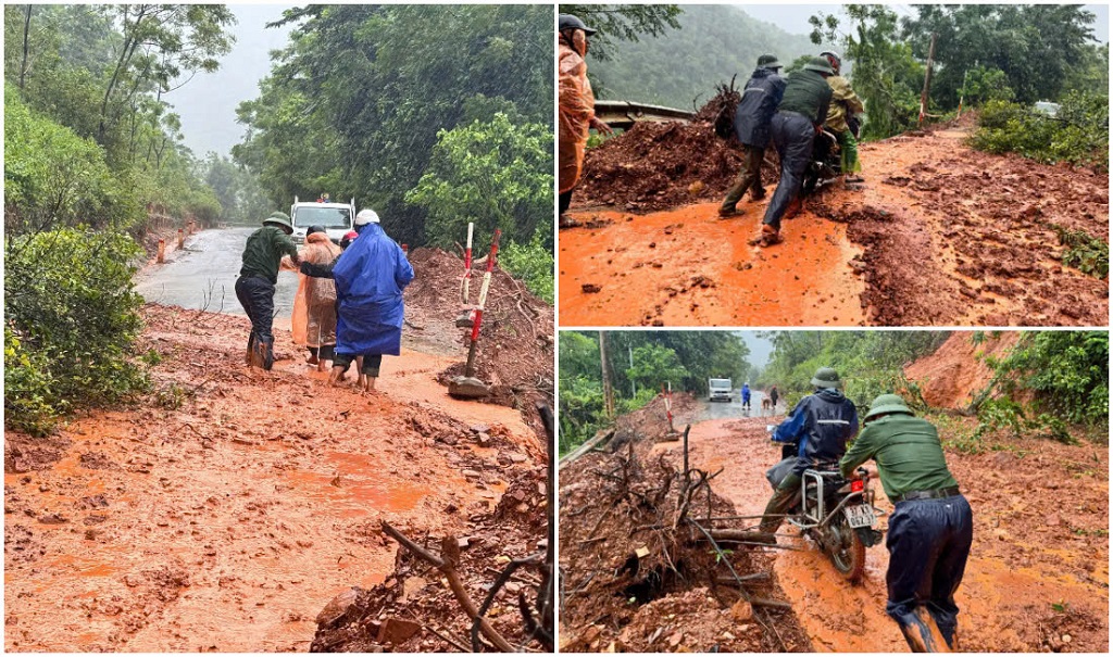 Công an Nghệ An sát cánh cùng Nhân dân trong bão lũ