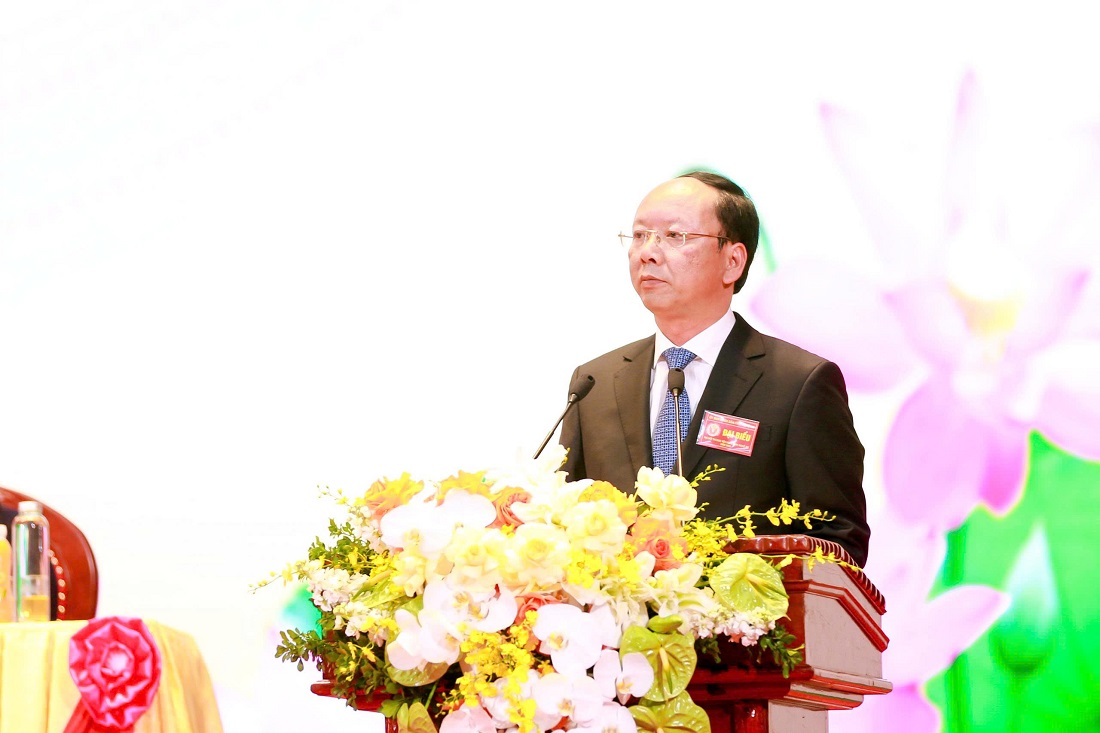 Đồng chí Bùi Thanh An - Ủy viên Ban Thường vụ Tỉnh ủy, Phó Chủ tịch Thường trực UBND tỉnh phát biểu 