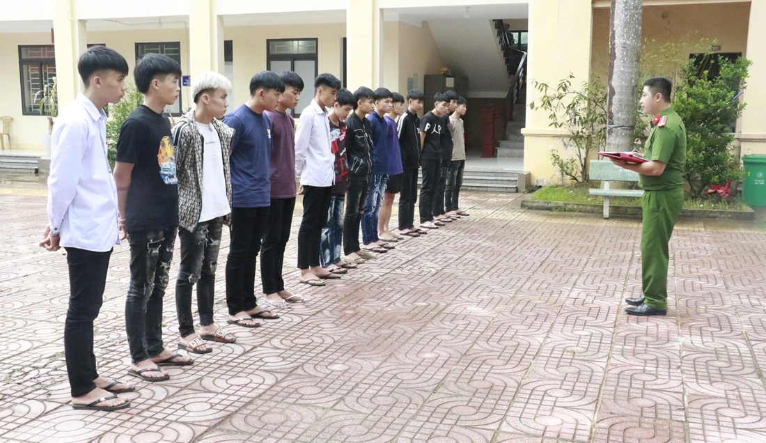 Bắt hàng chục đối tượng gây rối trật tự tại xã Quỳ Châu