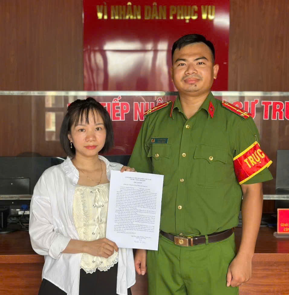 Người dân viết thư cảm ơn lực lượng Công an giúp tìm lại tài sản