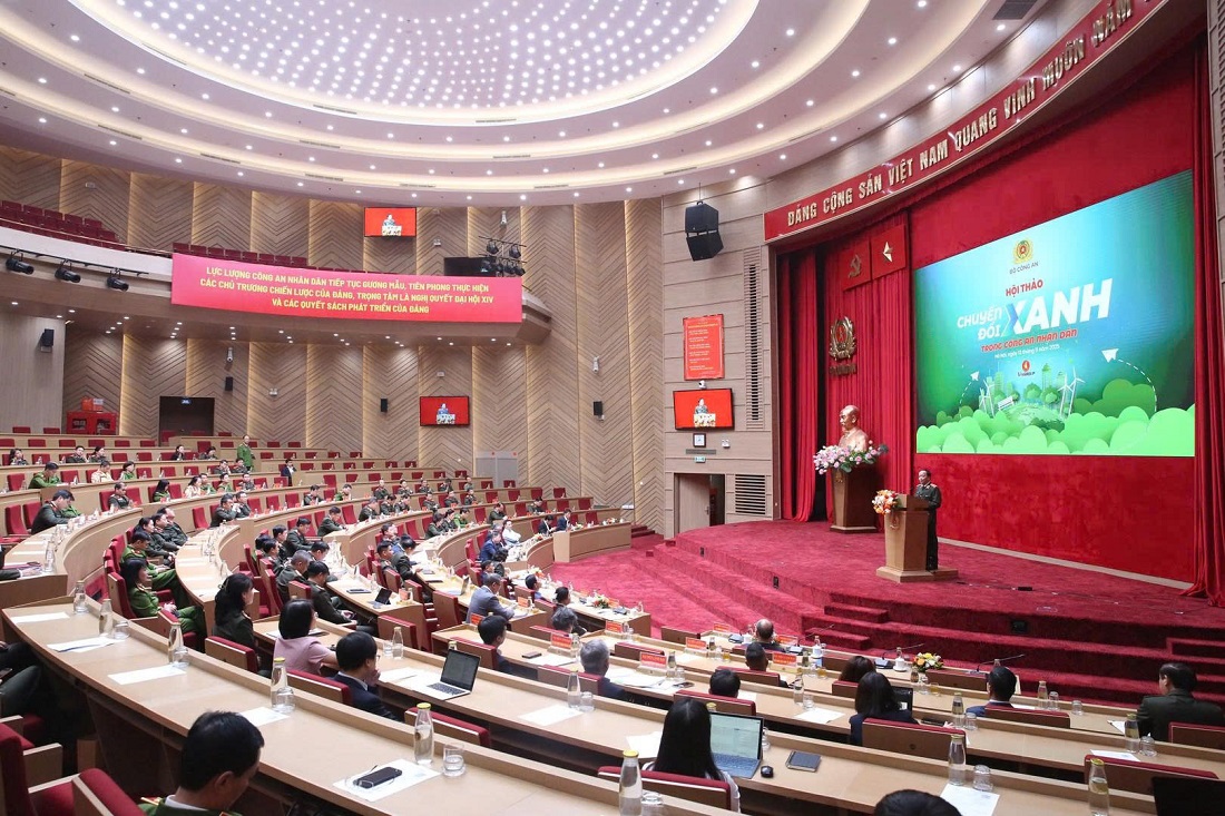 Toàn cảnh Hội thảo tại điểm cầu Bộ Công an