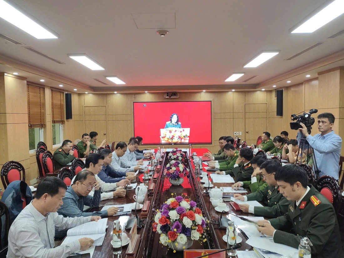 Toàn cảnh Hội thảo tại điểm cầu Công an Nghệ An