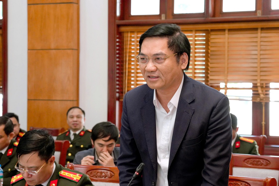 Đồng chí Hoàng Nghĩa Hiếu, Phó Bí thư Thường trực Tỉnh ủy, Chủ tịch HĐND tỉnh phát biểu chỉ đạo