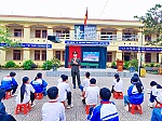 Công an xã Đại Đồng tuyên truyền, phổ biến pháp luật cho học sinh