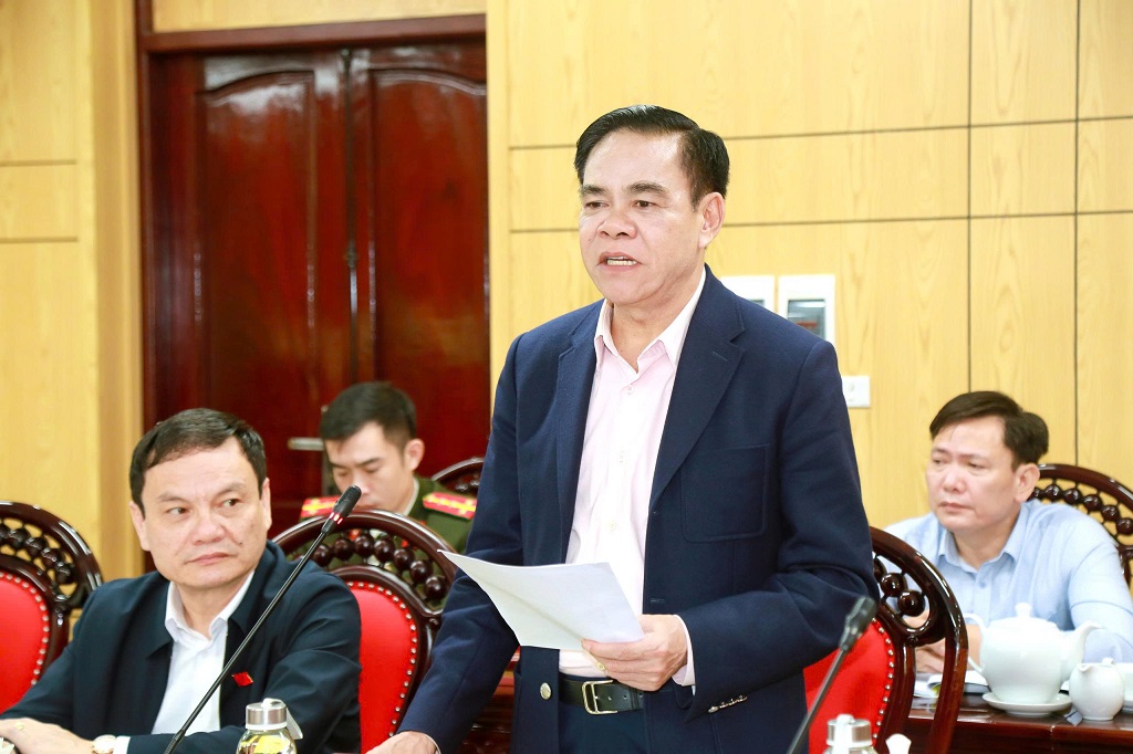 Đồng chí Võ Trọng Hải – Phó Bí thư Tỉnh ủy, Chủ tịch UBND tỉnh phát biểu chỉ đạo tại Hội nghị