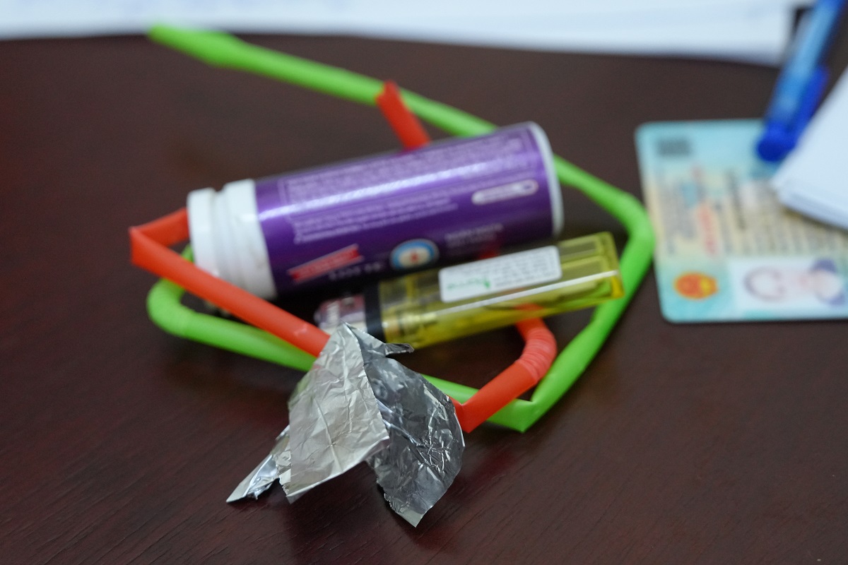 Dụng cụ sử dụng ma túy do đối tượng tự chế