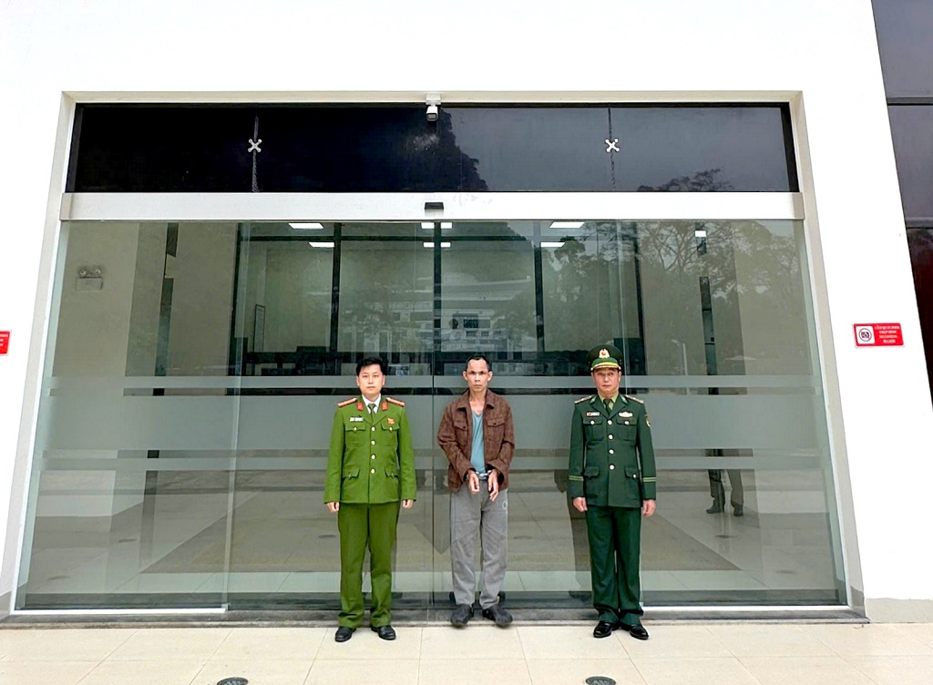 Đối tượng Trương Văn Viện bị lực lượng chức năng bắt giữ