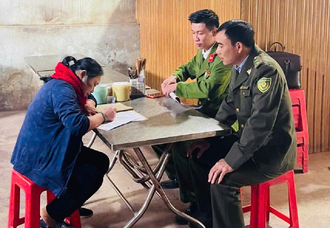 Tổ chức cho hộ dân, hộ kinh doanh ký cam kết