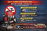 Người hút thuốc lá điện tử có thể bị xử phạt vi phạm hành chính đến 5 triệu đồng