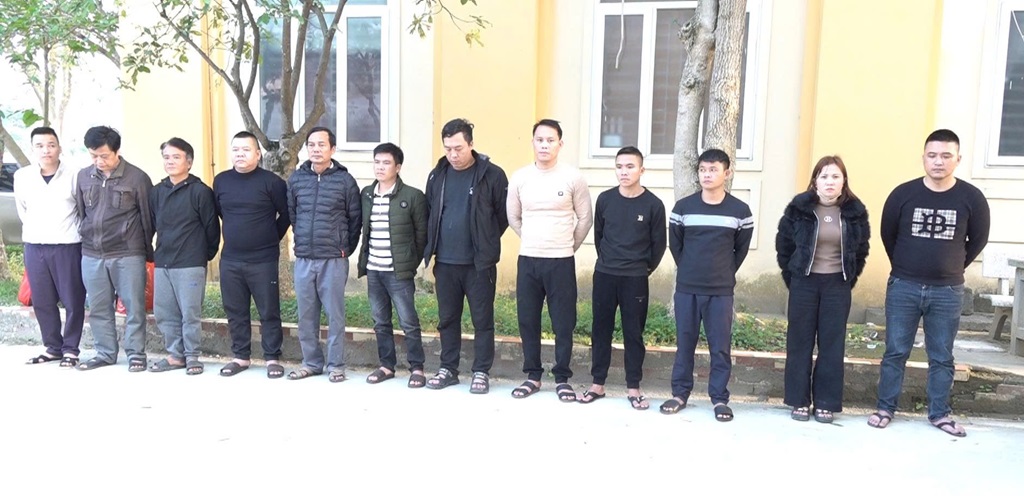 Số đối tượng đánh bạc bị bắt giữ