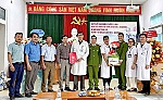 Đảng ủy xã, Công an xã Hữu Kiệm chúc mừng Ngày Thầy thuốc Việt Nam 27/02