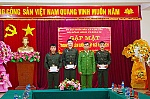 Công an xã Nậm Cắn gặp mặt, động viên công dân thực hiện nghĩa vụ tham gia Công an nhân dân năm 2026