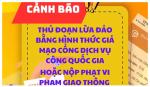 Cảnh báo thủ đoạn lừa đảo giả thông báo phạt nguội