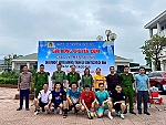 Công an phường Thái Hòa tổ chức giải bóng chuyền gây quỹ thiện nguyện