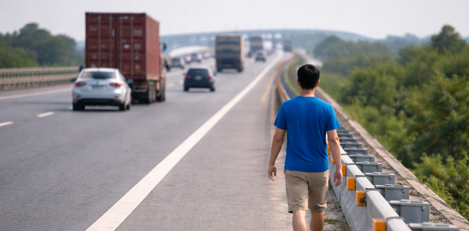 Năm 2026, đi bộ vào đường cao tốc có bị phạt không?