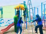 Triển khai công trình thanh niên tại trường mầm non