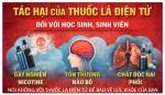 Tuyên truyền về tác hại của thuốc lá điện tử đối với học sinh, sinh viên