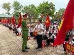 Công an xã Đại Huệ tuyên truyền phòng, chống đuối nước cho học sinh
