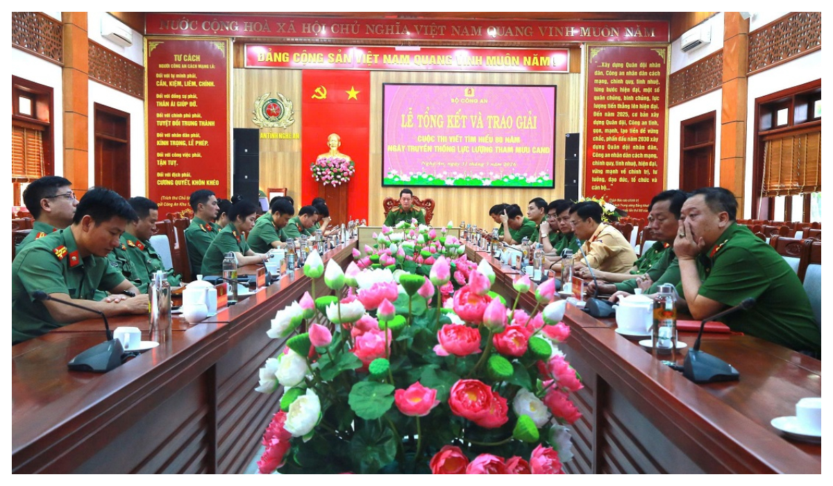 Tổng kết, trao giải Cuộc thi viết tìm hiểu 80 năm Ngày truyền thống lực lượng Tham mưu Công an nhân dân