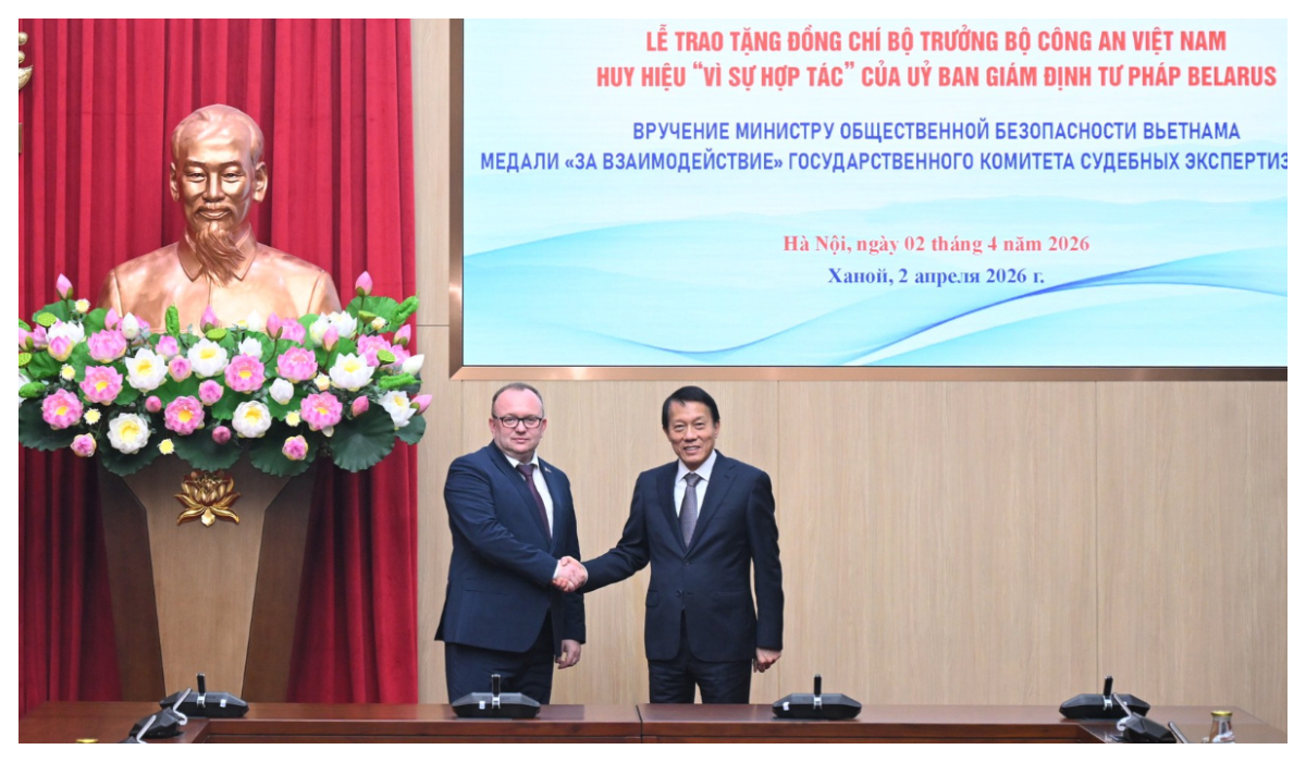 Việt Nam, Belarus tăng cường hợp tác về giám định tư pháp