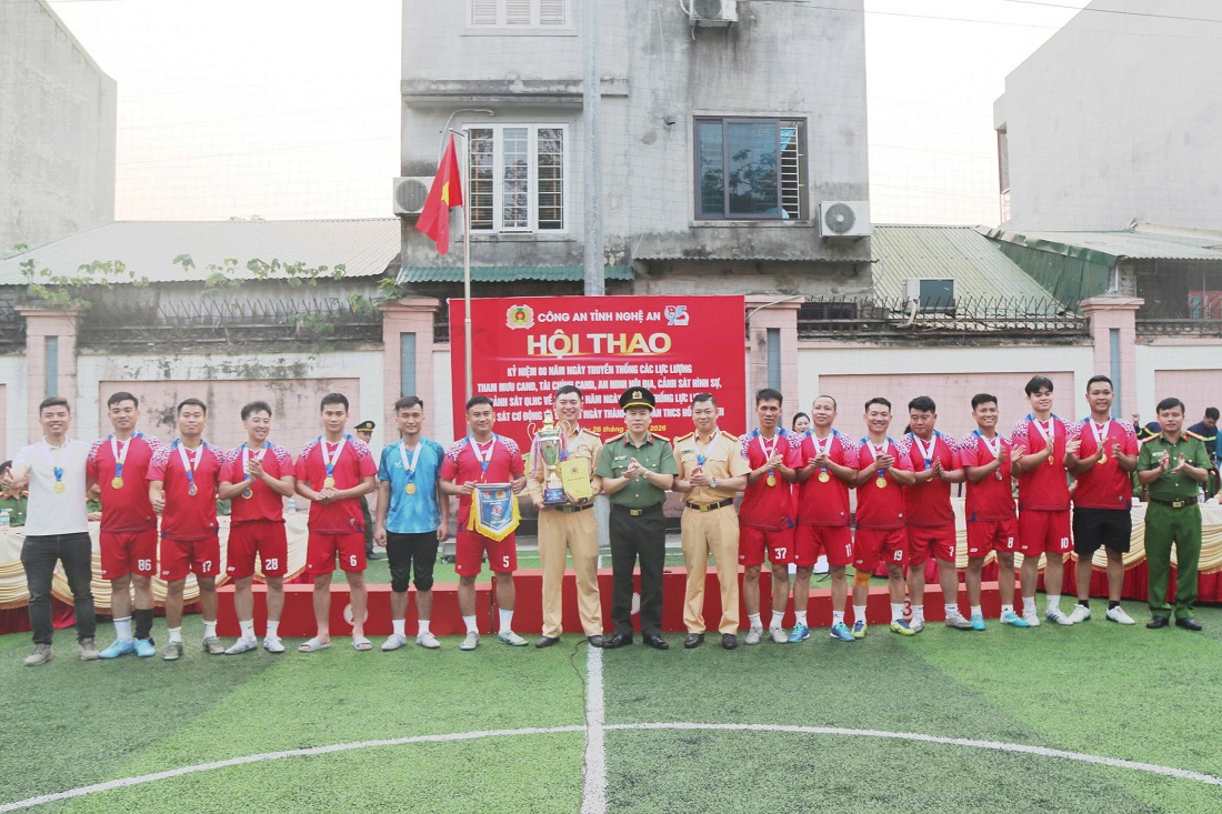Công an tỉnh bế mạc Hội thao kỷ niệm Ngày truyền thống các lực lượng