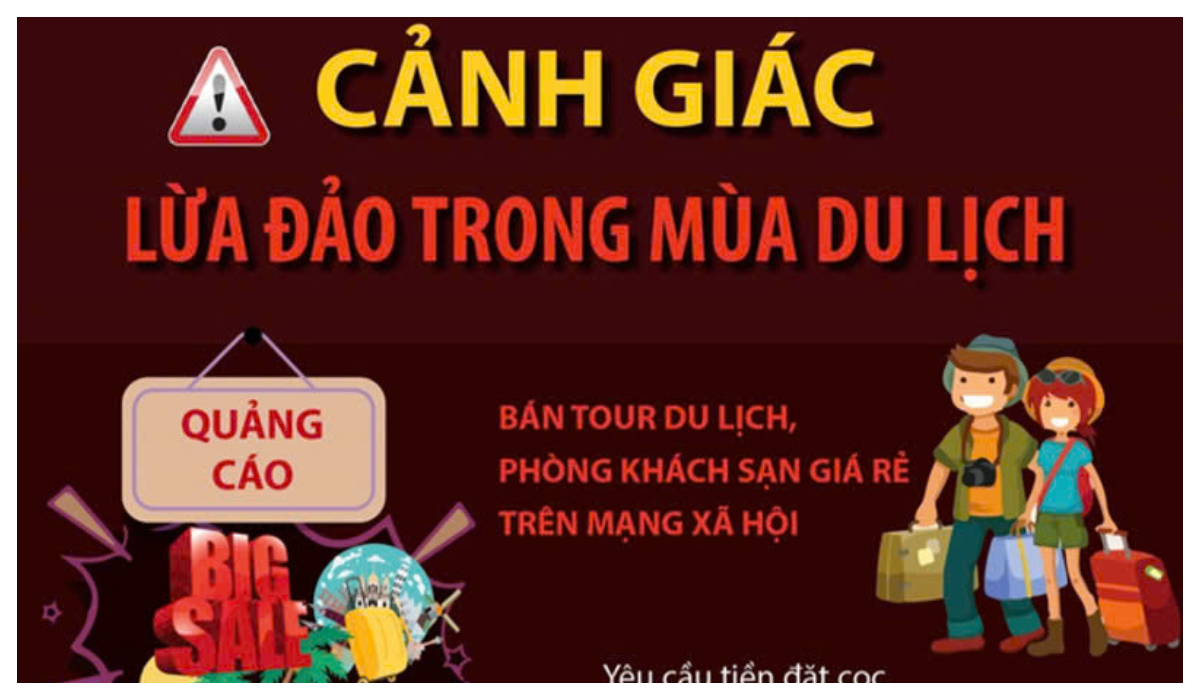 Cảnh báo chiêu trò lừa đảo trực tuyến mùa du lịch