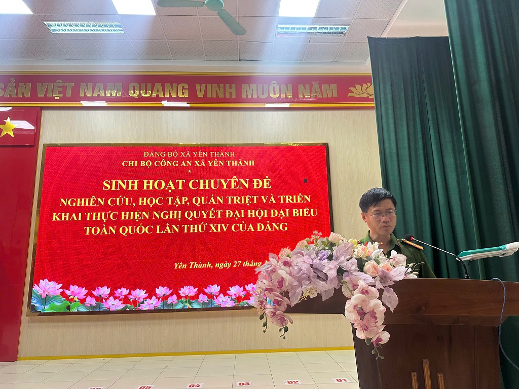 Tổ chức sinh hoạt chuyên đề triển khai thực hiện Nghị quyết Đại hội XIV của Đảng