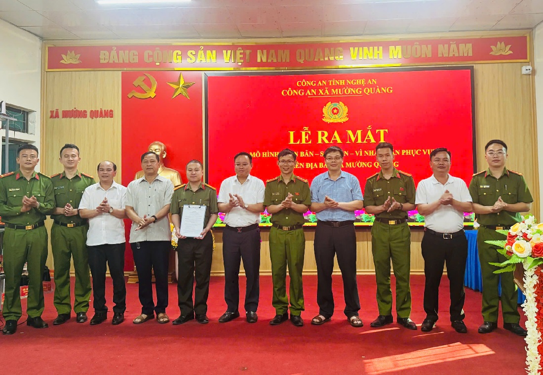 Công an xã Mường Quàng ra mắt mô hình 