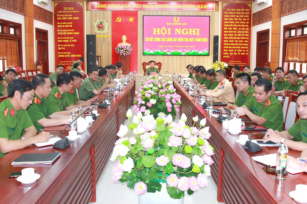 Bộ Công an: Sơ kết công tác Cảnh sát điều tra Quý I/2026