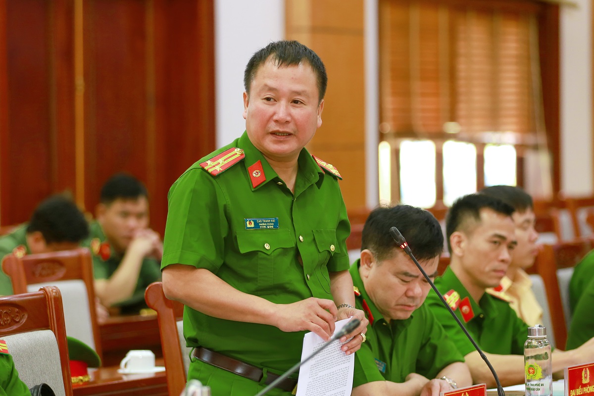 Đại diện lãnh đạo các đơn vị phát biểu tại Hội nghị