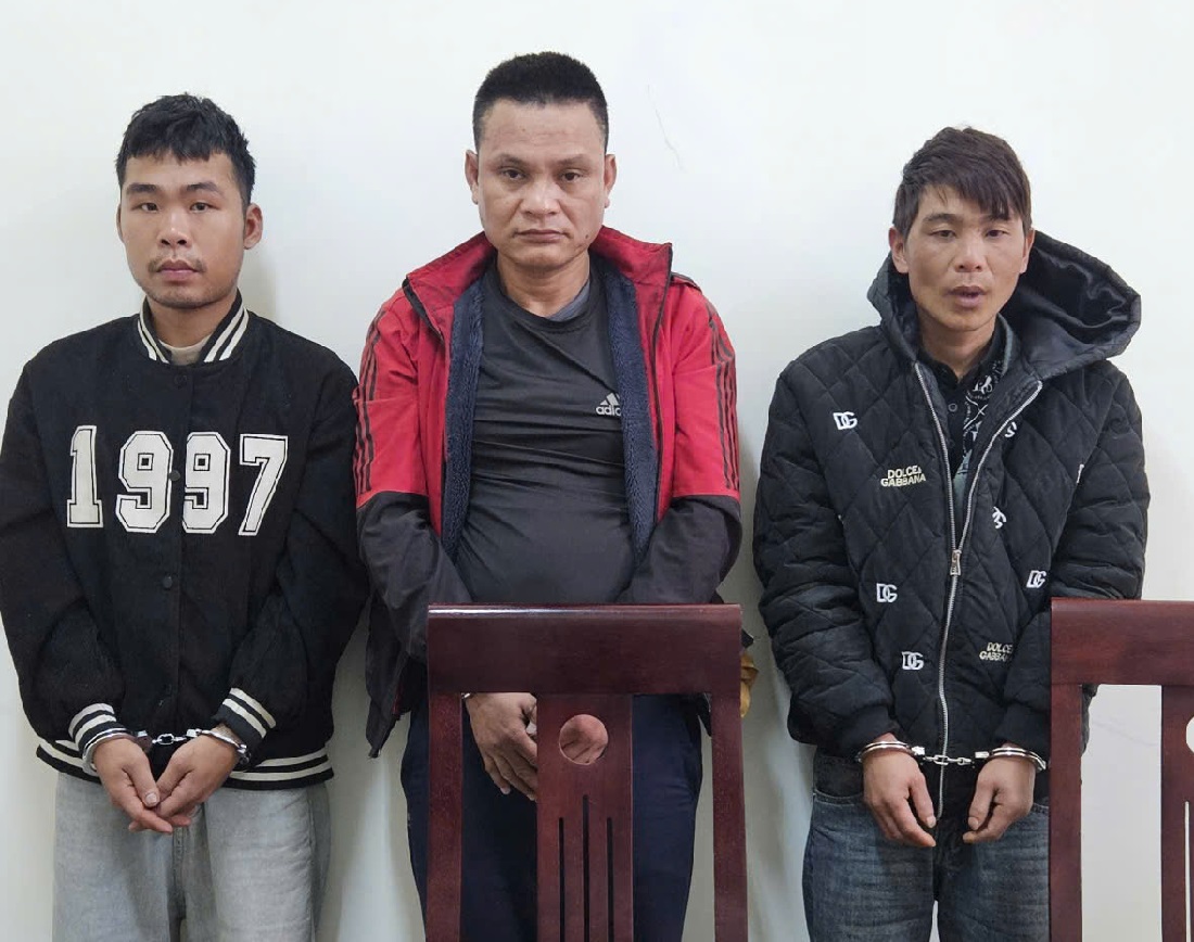 03 đối tượng bị bắt giữ