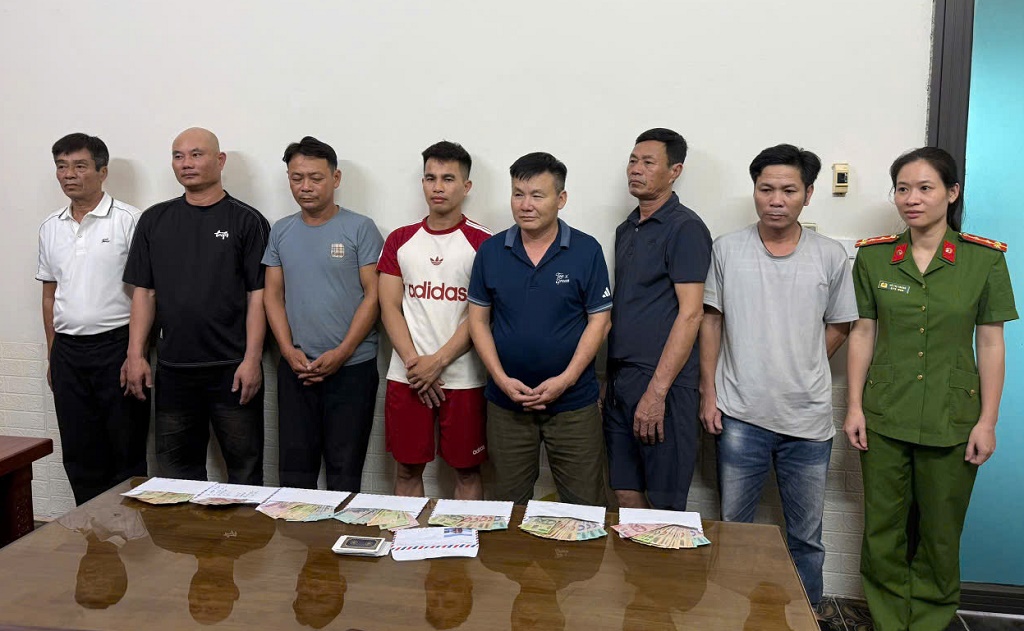 Các đối tượng tại cơ quan Công an   