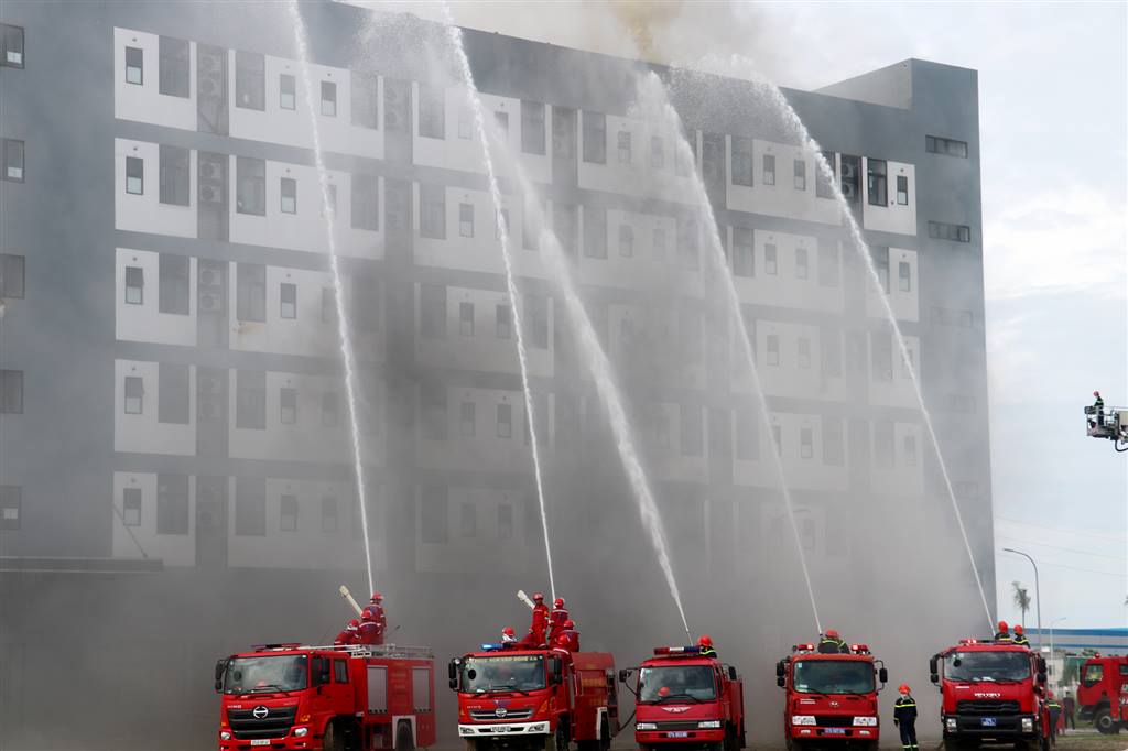 Công an tỉnh Nghệ An diễn tập phòng cháy, chữa cháy cấp tỉnh năm 2024