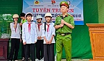 Công an xã Nghĩa Thọ tuyên truyền pháp luật tại trường học