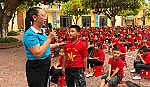 Công an xã Hưng Nguyên Nam tuyên truyền phổ biến pháp luật và kỹ năng sống cho học sinh
